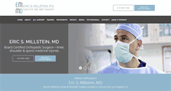 Desktop Screenshot of millsteinorthopedics.com