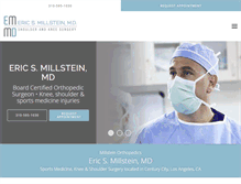 Tablet Screenshot of millsteinorthopedics.com